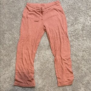 Soma Dusty Rose Ribbed Lounge Pants